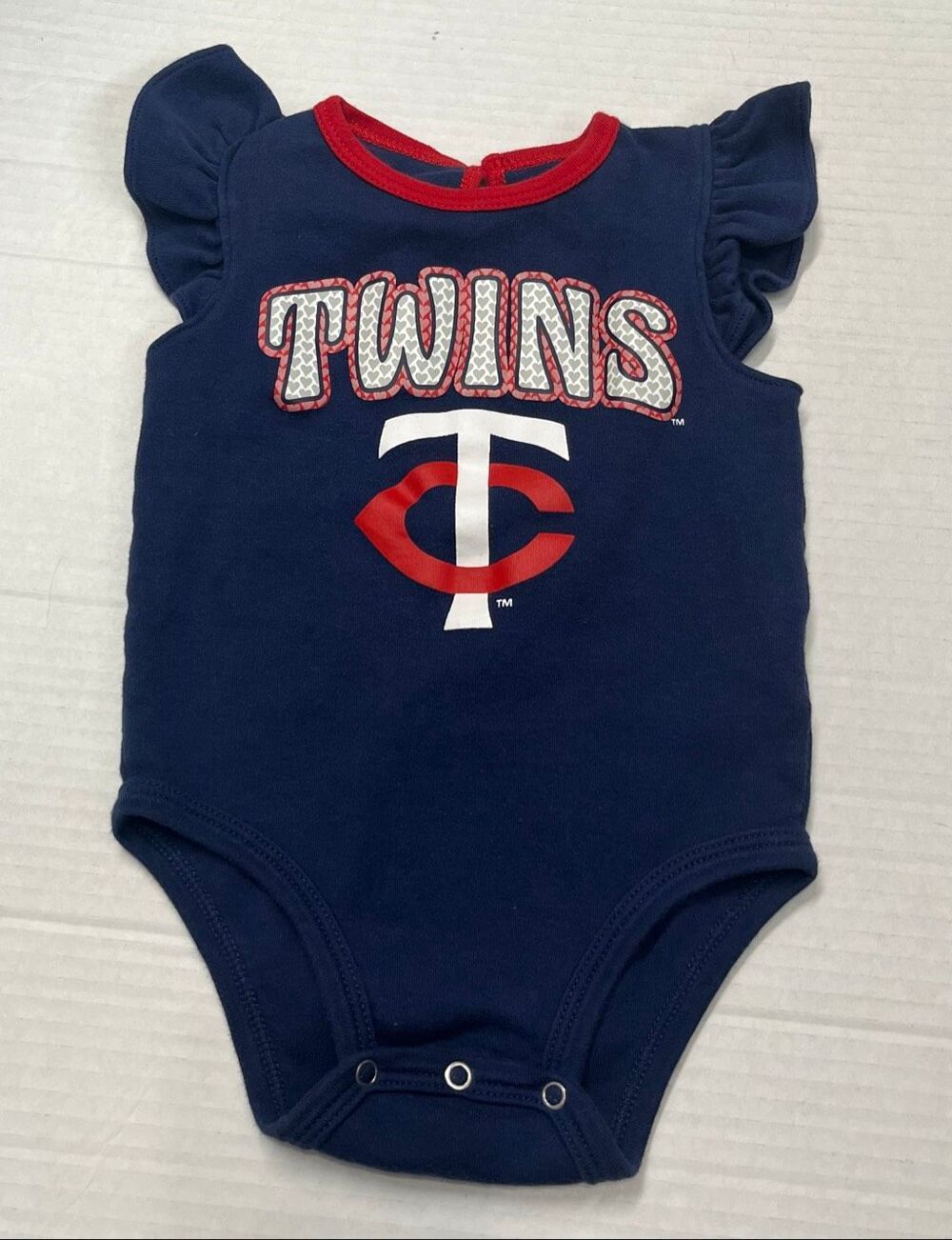 Genuine Merchandise Minnesota Twins Blue With Red And White Twins Graphic Girl